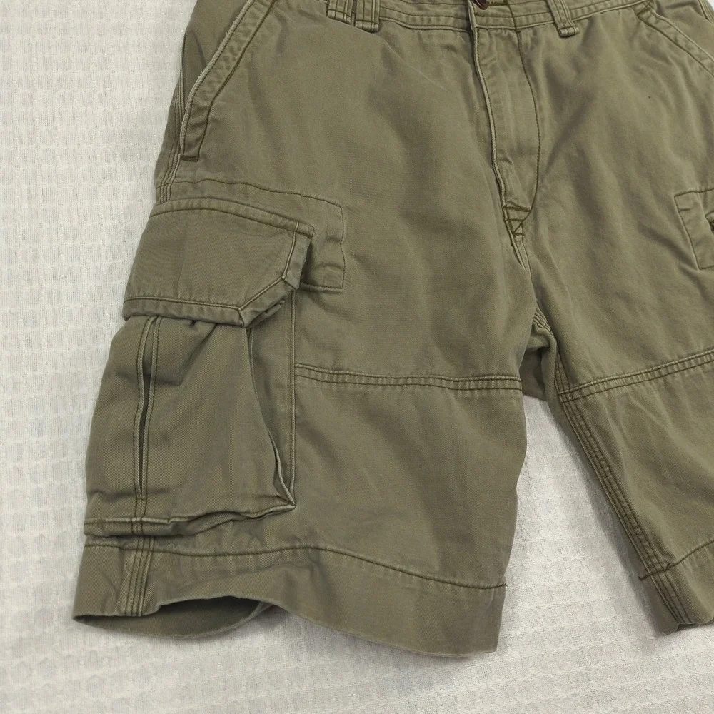 Polo Ralph Lauren Classic Polo Chino Cargo Shorts Mens 32 Green Khaki 100 Cotton